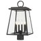 Z-Lite Broughton Outdoor Post Mount Fixture, 4-Light, 12.5 In.W x 22.5 In.H, Black/Clear Beveled 521PHBR-BK - alternate 1